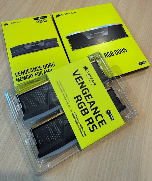 Corsair Vengeance DDR5 RAM yeni ambalajı görücüye çıktı