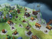 Northgard: Definitive Edition’da bir köyü gösteren bir görsel.