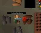 Old School RuneScape'te bir botu gösteren bir klip
