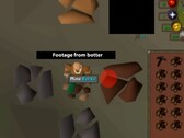 Old School RuneScape'te bir botu gösteren bir klip