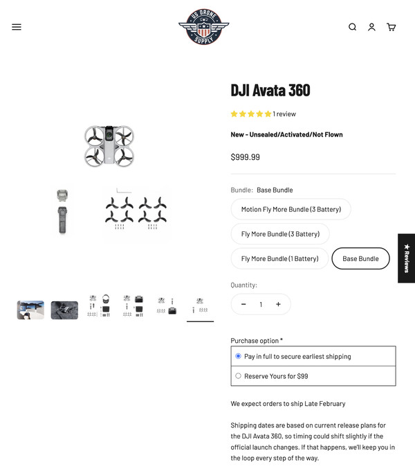 (Resim kaynağı: US Drone Supply)