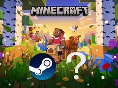 Steam logosu ile gösterilen Minecraft afişi