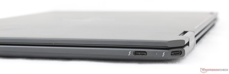 Sağ: Thunderbolt 4 + Güç Dağıtımı + DisplayPort 2.1 ile 2x USB-C (40 Gbps)