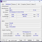 CPU-Z anakart