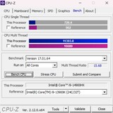 CPUZ Benchmark vs i9-13900K