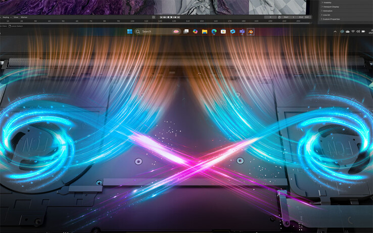 Yoga Pro 7 15ASH11, Lenovo’nun “X Power” adıyla pazarladığı çift fanlı bir sisteme sahiptir.