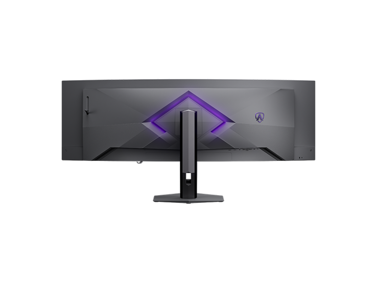 AOC Agon Pro AGP497UCZD oyun monitörünün arka görünümü
