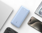 Anker'in Puslu Mavi Güç Bankası (20K, 87W, Dahili USB-C Kablosu)