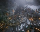 Frostpunk 2'de bir şehri gösteren bir görsel; oyun şu anda Steam'de %50 indirimli.
