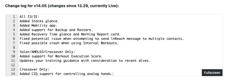 Garmin Instinct 3 serisi beta sürümü 14.05 için sürüm notları
