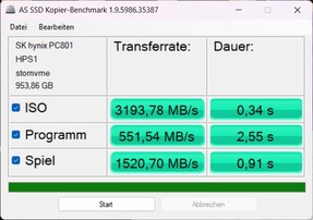 AS SSD Kopyalama