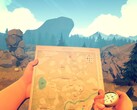 Firewatch'te bir haritayı gösteren görsel; oyun şu anda Steam'de %80 indirimde.
