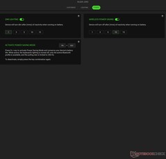 Razer Joro Synapse güç ayarları