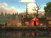 Sons of Valhalla oyunundaki bir savaşı gösteren bir görsel.