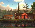 Sons of Valhalla oyunundaki bir savaşı gösteren bir görsel.