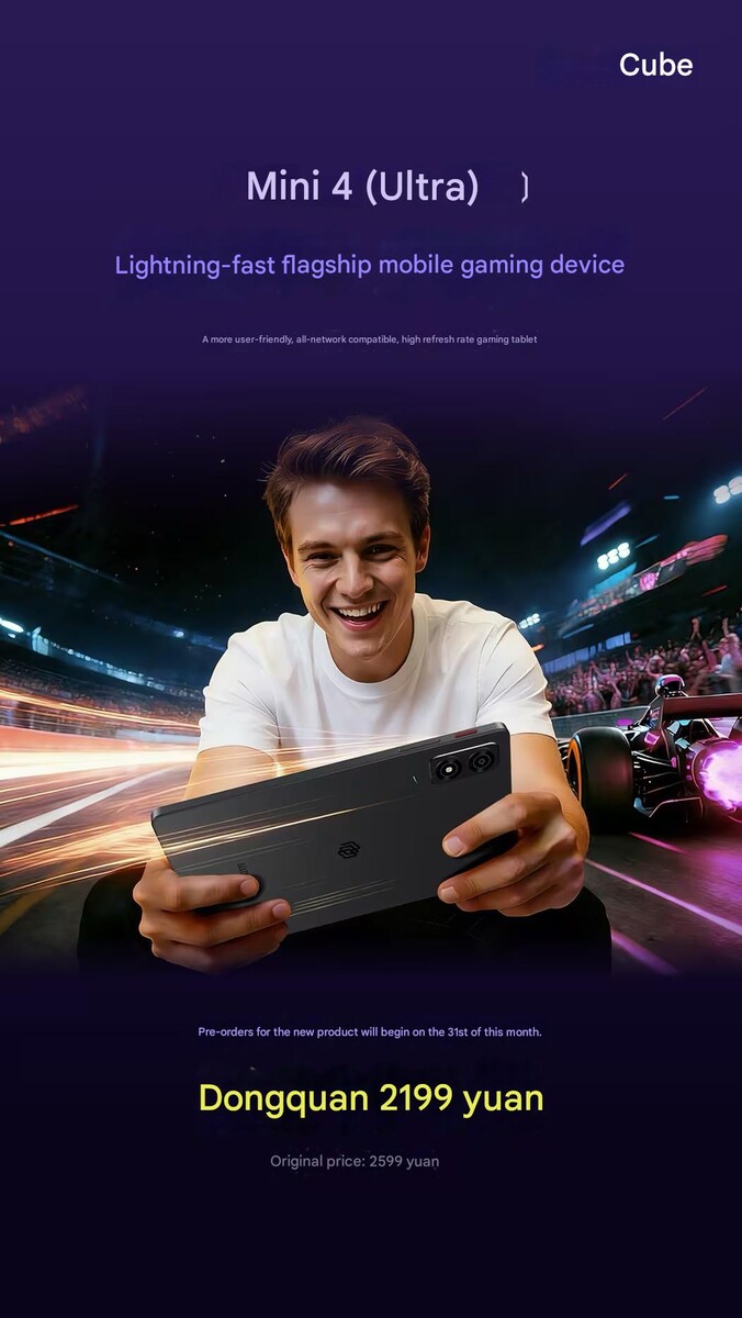 Dimensity 8300 destekli kompakt oyun tableti 144 Hz ekrana sahiptir.