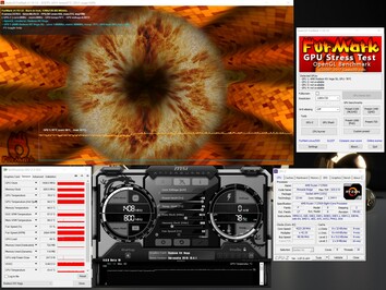 Stress test FurMark (PT 150%)