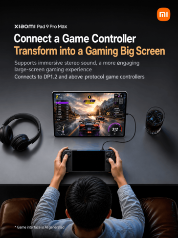 Xiaomi Pad 9 Pro Max ile oyun kumandası kullanarak oyun oynamak