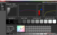 Grayscale before calibration (Secondary display)