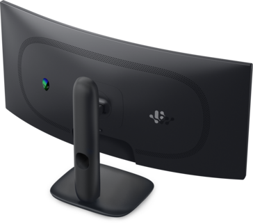 Alienware 34 240 Hz Oyun Monitörü’nün arka görünümü.