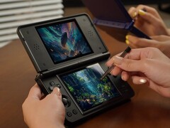 Anbernic RG DS Plus'ta entegre bir stylus bulunur.