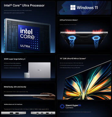 Redmi Book 14 2026 dizüstü bilgisayarın öne çıkan özellikleri (makine çevirisi)