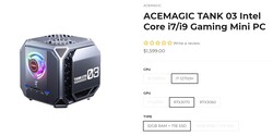 Acemagic Tank03 - konfigürasyonlar (kaynak: Acemagic)
