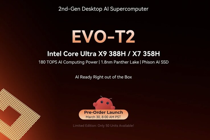 GMKtec Evo-T2 mini oyun bilgisayarı için ön siparişler bu ay içinde açılacak.