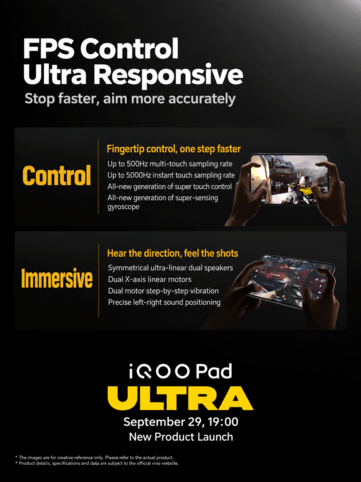 iQOO, Pad Ultra’nın oyun odaklı kontrol ve özelliklerini öne çıkarıyor