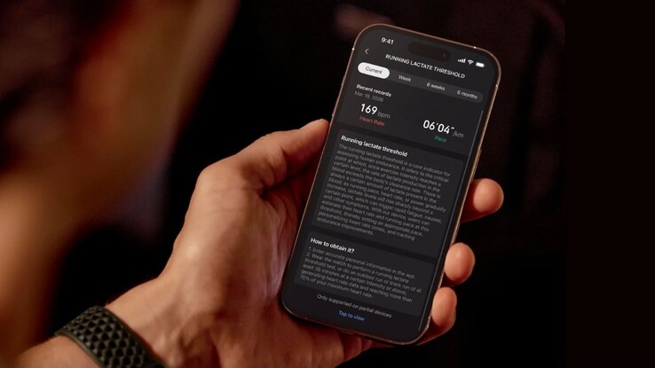 Amazfit Laktat Eşiği ölçüm özelliği