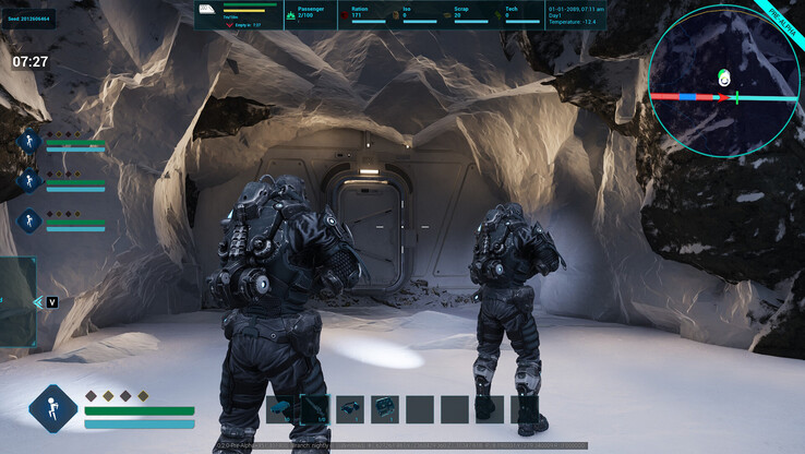 Everrail'de bir zindan mağarasının önünde toplanan oyuncuların ekran görüntüsü (resim kaynağı: SteamDB)