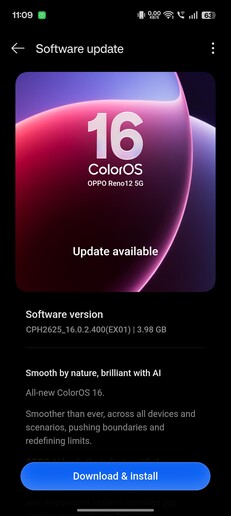 ColorOS 16 ile Reno 12 5G (Görsel kaynağı: Reddit üzerinden u/Choice-Gene1363)