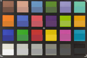 ColorChecker Passport: The lower half of each area of colour displays the reference colour