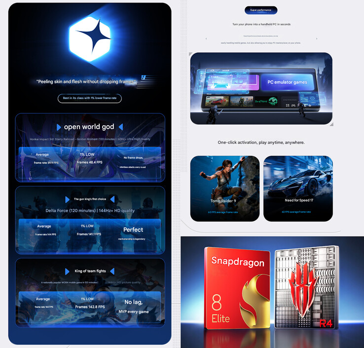 11 Air'in öne çıkan oyun özellikleri (Resim kaynağı: RedMagic - makine çevirisi)