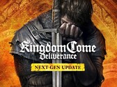 Kingdom Come için tanıtım resmi: Deliverance yeni nesil güncellemesinin Henry'yi kılıç tutarken gösteren tanıtım resmi.