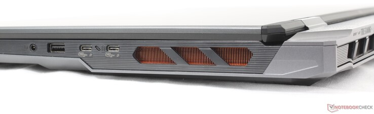 Sağ: 3,5 mm kulaklık, USB-A 3.2 Gen 2, 2x USB-C 4.0 Thunderbolt 4 w/ DisplayPort 2.1 + Power Delivery 3.1