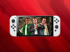 Switch OLED konsolunda gösterilen GTA 5 portu