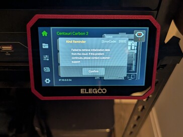 Başlatma hatası test süresi boyunca rastgele iki kez ortaya çıktı.