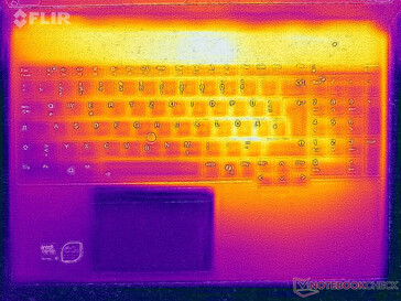 Stres testi yüzey sıcaklıkları (üstte)