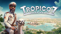 Tropico 7 afişi. Yeni oyun, El Presidente'nin hikâyesini devam ettirecek.