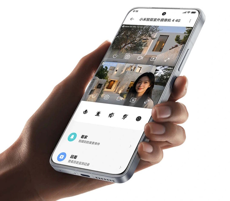 Xiaomi Smart Outdoor Camera 4 4G Dual-Camera Edition, Xiaomi uygulaması üzerinden kontrol edilebiliyor. (Resim kaynağı: Xiaomi)