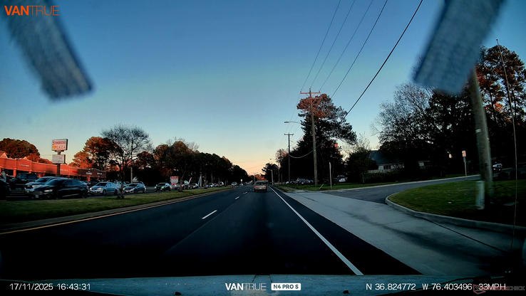 Gün batımı ön kamera video ekran görüntüsü