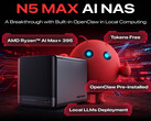 Minisforum N5 Max, N5 serisi kardeşlerine çok benziyor.