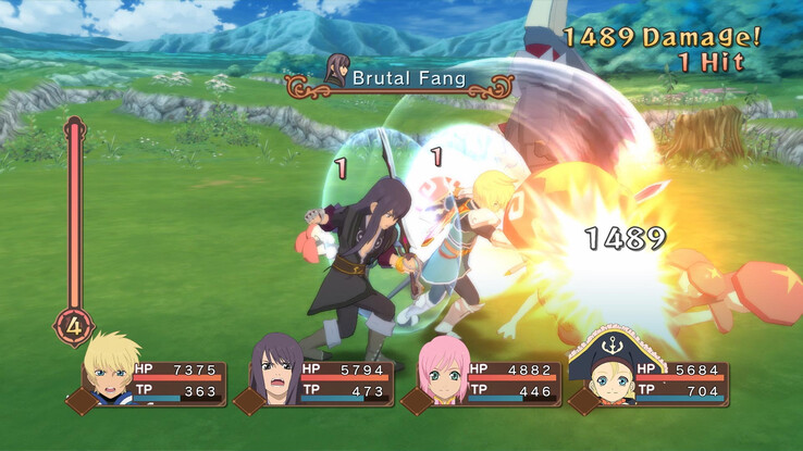 Tales of Symphonia oyunundan bir ekran görüntüsü.