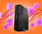 ThinkCentre M75s Gen 6, 4,8 kg ağırlığında ve 336 x 300 x 89 mm boyutlarındadır.