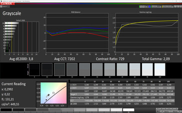 CalMAN: Greyscale - sRGB target colour space