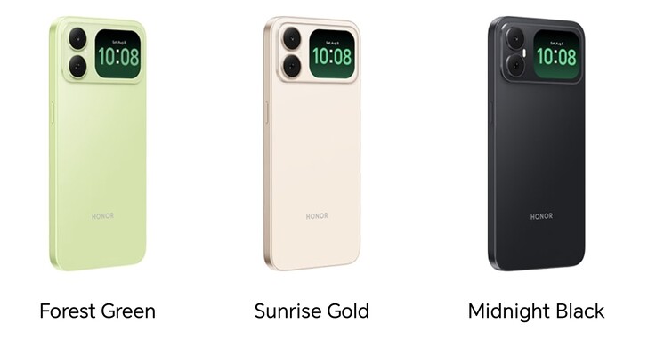 Honor Play 20C'nin renk seçenekleri.