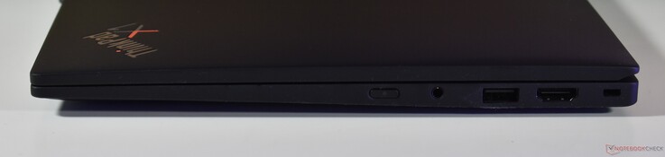 sağ: 3,5 mm Ses, 3,5 mm Ses, USB-A 3.2 Gen 1, HDMI, Kensington Kilidi