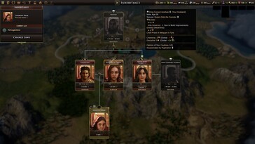 Eski Dünya'da bir aile ağacını gösteren bir resim.