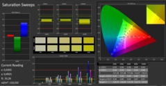 CalMAN - Color saturation (calibrated)